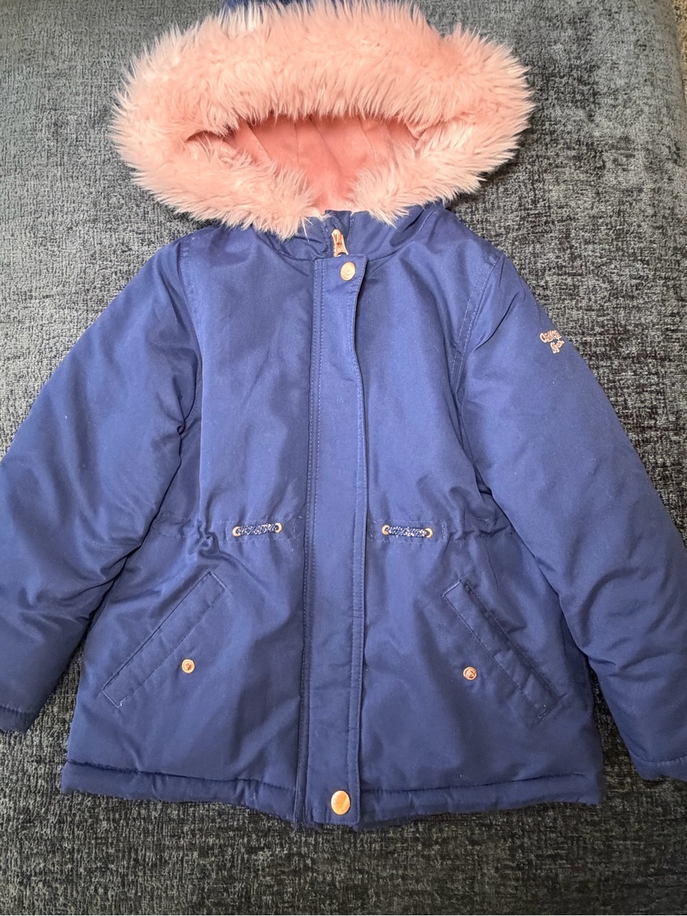 OshKosh B'gosh Girls Heavyweight Winter Parka Jacket Size 6